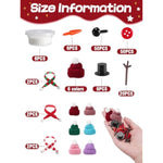 6 Pack Christmas Snowman Air Dry Clay Craft Kit for Kids, Winter Party Activity