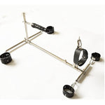 Heavy Sex Machine Duty Stainless Steel Bar Spreader With Dildo Hand Foot Collar Bondage Toture Rack Frame Handcuffs Bdsm Tie Set