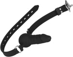 Realistic Silicone Dildo Gag with Adjustable Strap for Bondage Play