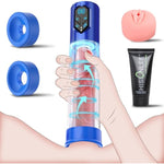 Penis Pump Male Sex Toy Electric Penis Extender Adult Sex Toys - Pumps & Enlargers Vacuum Penis Enlargement 4 Training Pressure And 3 Suction Modes For Men Masturbator With Mini Pocket Pussy
