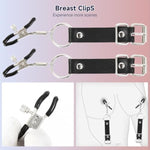 Bdsm Nipple Toys Adjustable Labia & Nipple Clamps, Pussy Clamp Nipple Clips & Clitoris Clamp Breast Flirting Stimulation, Bondage Reastraints Sex Toys For Women Couples Intimate Pleasure Play