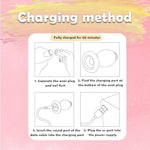 Bunny Tail Vibrating Butt Plug With Tail Anal Plug Vibrator Wireless Remote Control Design Role Play Cosplay Sex Games For Couples, Pink Fur Silicone Rabbit Buttplug Tail For Women, Men