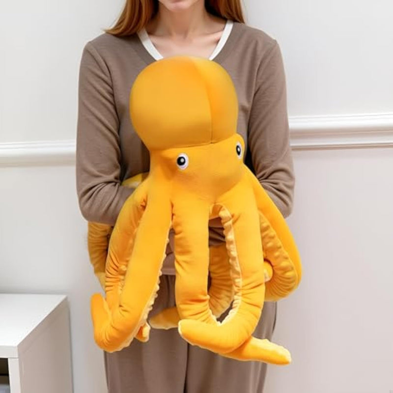 24 Inch 15% Chubbier Large Octopus Stuffed Animal,Soft Weighted Squid Plush Stuffed Octopuss Body Pillow For Kids And Adults - Perfect Christmas Octopus Gifts For Cuddling And Room Decoration