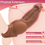 Vibrating Condom, Anal Dildo, Bdsm Role Play Sex Toy (Flesh Color)