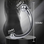 G-Spot Dildo, Stainless Steel Curved Dual Ended Fetish Plug, P-Spot G-Spot Stimulator For Anal Play Prostate Massage Masturbation Sex Toy For Couple