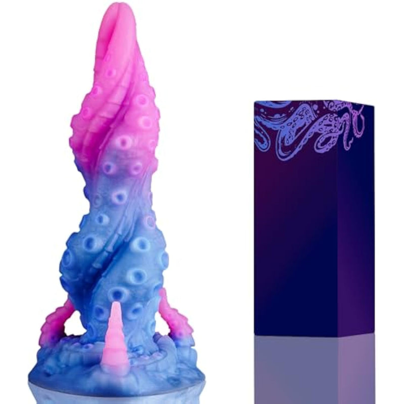Fantasy Monster Dragon Dildo, 9.6" Huge Tentacle Horse Knot Dildo With Strong Suction Cup, Large Anal Knotted Dildos For G-Spot Anal Play, Silicone Adult Sex Toys For Women Men, Anal Toys For Men Gay