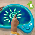 Interactive Light-Up Art Pad for Kids - 12 Color Palette with Musical Play