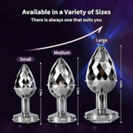 Butt Plug Set Adult Toys - Metal Anal Plug Trainer Couples Sex Toy For Men Women Anal Stimulator Prostate Massage Masturbation Plugs Adult Butt Beginner Kit, 3Pcs