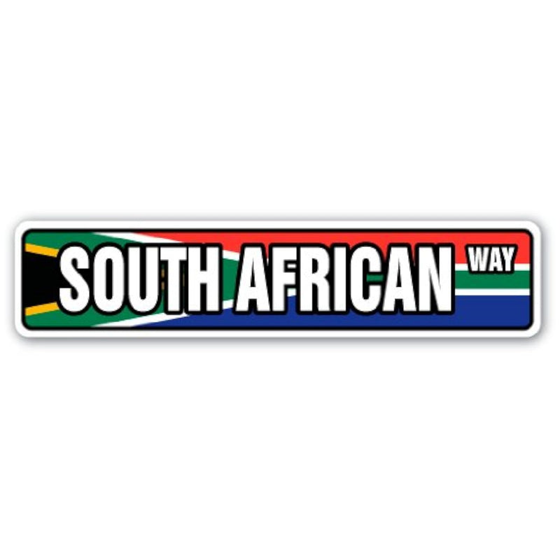 South African Flag Street Sign African National Nation Pride Country | Indoor/