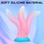7" Silicone Colorful Cute Anal Dildo, Anal Dildos With Strong Suction Cup Anal Prostate Vaginal G-Spot Sex Toys For Beginners To Advanced Users