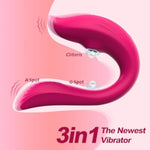 Adult Sex Toys, Clitoral & G Spot Vibrator With Remote, 10 Tapping Pulse & 10 Vibration Modes,Waterproof & Rechargeable, Rabbit Vibrating Sex Toy For Women Couples Purple