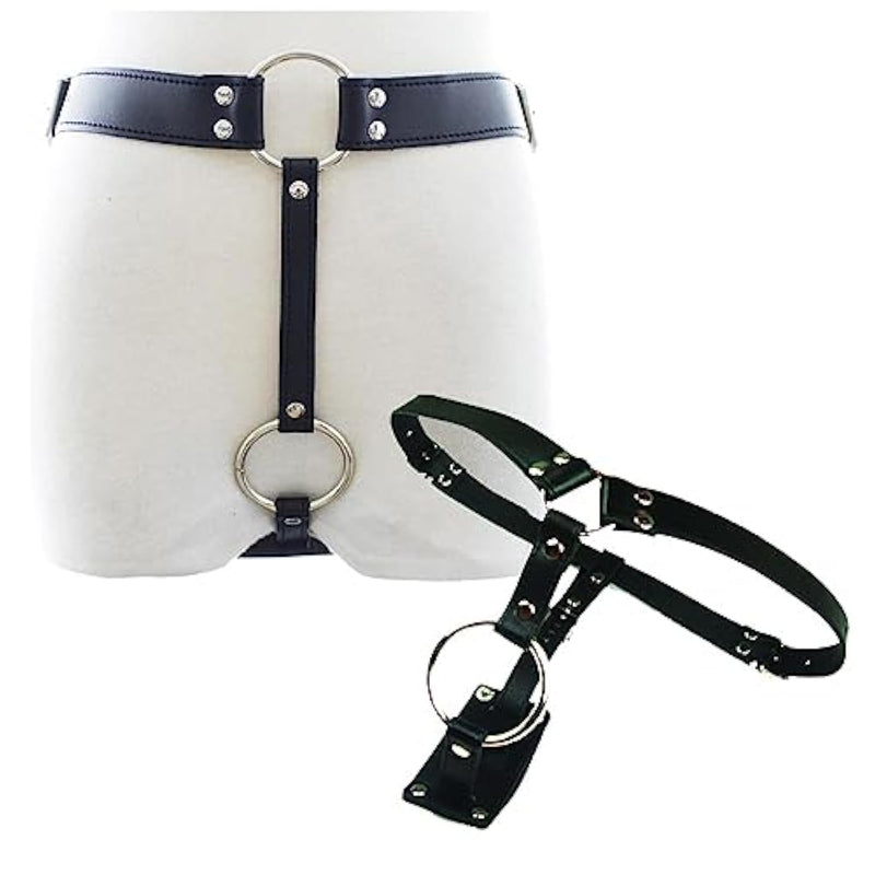 Men Leather Sexy Chastity Belt With Penis Ring Chastity Belt Adjustable Chastity Belt For Men' Penis Bondage Sexy Slave Bdsm Ties Sex Toys For Couples Extreme Sex