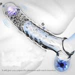 Penis Sleeve Cock Sleeve Sex Toys For Men, Transparent Penis Extender Girth Extension Enhancer For Men,Male Sex Toys Sex Game With Penis Extension Penis Pump, Penis Enlargeradult Sex Toys For Couples