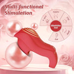 Adult Sex Toys - Finger Vibrator With 9 Vibration + 5 App Modes, Women Sex Toys Mini Vibrator For G-Spot, Clitoral, Anal, Nipple Stimulation, Quiet & Waterproof Adult Toys For Women ?Red?