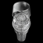 Go | Torque | Clear Male Sex Toy With Fleshlube Water | 8 Ounce Lube