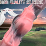 Knot Horse Dildo 9.8 Inch Soft Colorful Silicone Fantasy Dildo Suction Cup Xl G Spot Thick Realistic Animal Fake Penis Dildos Large Anal Play Butt Plug Women Couple Gay Adult Sex Toys & Games (B-160)