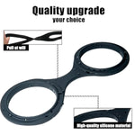 Handcuffs Silicone Toys, Realistic Police Style Costume Prop For Halloween?Black?