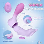 Detachable Wearable Dildo Vibrators With Separate Clit Stimulation, Butterfly Panty Vibrator With Wireless Remote Control And 7 Vibrating, Clitoral G Spot Vibrator Sex Toys For Adult Pleasure, Purple