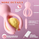 Nipple Toys Vibrator With 18 Vibration Modes, Monster Breast Stimulator Toy Octopus Vibrating Nipple Vibrator For Adult Women Couple Pleasure