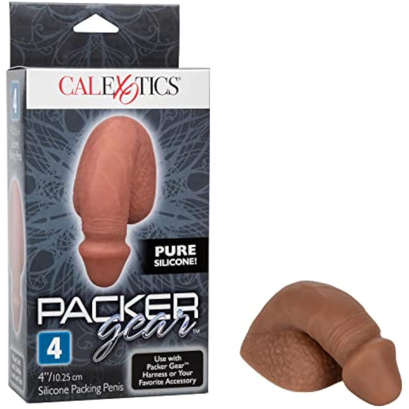 Packer Gear 4"/10.25 Cm Silicone Packing Penis - Brown