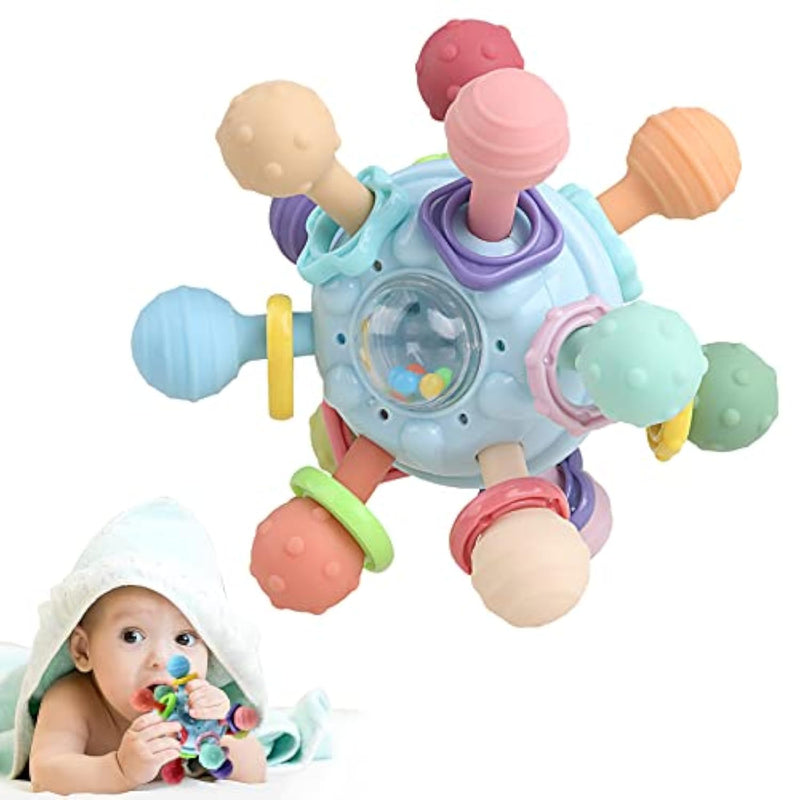 Baby Teething Toys Infant Sensory Chew Rattles Toys Newborn Montessori Lear