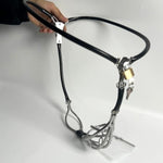 Male Invisible Chastity Belt Cage Stainless Steel Sexy Underwear Adjustable Device Hollow Bondage Sex Toy With Hole Bdsm (Black, 90-110Cm)