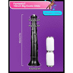 Super Long Horse Dildo 17Inch Huge Big Black Cock Thick Animal Dildo Giant Anal Plug Adult Sex Toys For Men And Couples (Black)