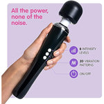 Vibrator, Sex Toys Wand Massager, Adult Toy For Women - G Spot Vibrators, Clitoris Stimulation, Dildo, Water-Resistant, Wireless, 20 Vibration Modes & 8 Speeds (Large, Black)