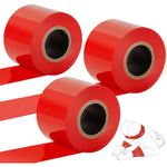 Bdsm Bondage Restraints Tape Set – Adult Toy Sexual Restraint Tape Reusable Pull-Up Binding Pvc Static Electrostatic Tape For Couples 82Ft ?3 Rolls?Red