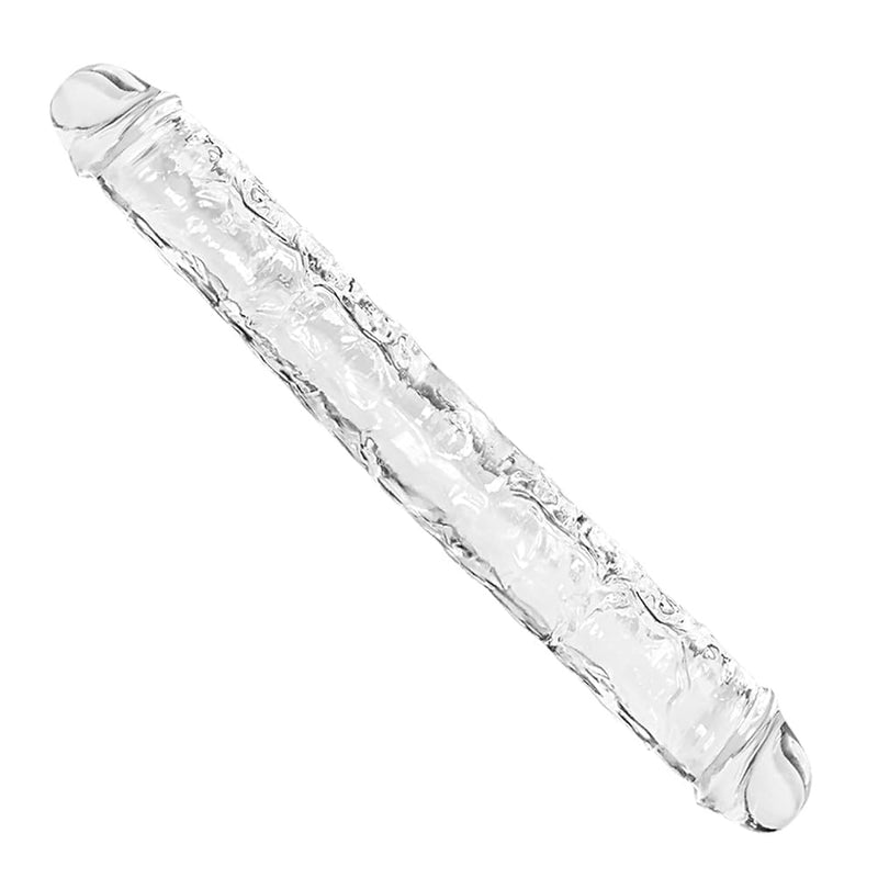 13 Inch Double Ended Realistic Dildo Flexible Clear Dildos For Lesbian, Anal G-Spot Stimulator Sex Toys For Women Men Couple