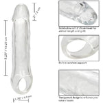Performance Maxx Clear Extension, Penis Sleeve With Solid Ultra-Soft 2 Inch Add-Ed Head 7.5 Inch