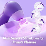 Vibrator Sex Toys For Women, 2-In-1 Clit Stimulator & G-Spot Vibrators With 10 Suction Modes, Rechargeable Adult Toys With Quiet Design, Perfect Rose Sex Toy Pleasure Tool & Gift For Female