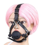 Bdsm Ball Gag Harness – Bdsm Silicone Mouth Gag Metal Nose Hook Sex Adult Products Open Mouth Ball Gag With Adjustable Harness Bondage Toy(Black)