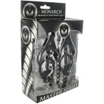 Japanese Clover Nipple Clamps With Chain - Adjustable Metal Clamp Set For Nipples, Textured Rubber Padded Tips - Clip On Design For Women Men Couples - Set Of 2, Black