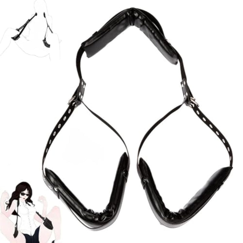 Sex Harness Bondage Straps Bdsm Sex Toys, Sex Restraints Thigh Bondage Restraints For Women, Extreme Bed Restraints Set Sm Thigh Sling, Open Adjustable Leg Straps Bondage Kits For Couple Beginner