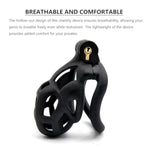 Male Chastity Device Small Cage W/ 4 Arc Shape Rings Complete Set For Adult Sex Play Penis Exercise Bondage Restraint Virginity For Men (Nano / 70Mm Cage)