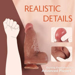 3" Diameter Thick Thrusting Dildo Vibrator, Huge Realistic Dildos With Thrusting Vibrating For G-Spot Anal Advanced Play, Giant Silicone Penis Big Sex Toy For Woman Men With Strong Suction Cup