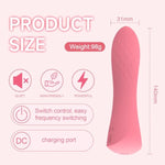 Electric Bullet Clitoral Vibrator, Mini Bullet Vibrator With 10 Modes Bullet Clitoral Stimulator Vibrators Waterproof G-Spot Clitoral Bullet Massager For Women And Couples (Pink)