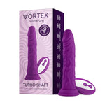 Turbo Shaft Realistic Dildo With Suction Cup Base, 360° Rotating Lifelike Sex Toy - Waterproof, 8 Vibration Modes, Turbo Button, Remote- Harness Compatible Adult Sex Toys For Women (Purple)