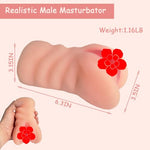 Realistic Small Male Masturbator,TPE Adult Sex Toy,Male Blowjob Stroker