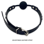 Silicone Gag Mouth Ball with Letter oring for Women's Bondage and BDSM Play