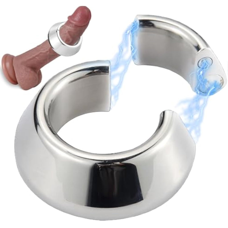 Stainless Steel Cock Ring, 225G Penis Extender Stretcher Weight Cockring Metal Penis Ring Stretching Weights Cockring For Erection Enhancing Long Lasting Stronger Pleasure Rings Cbt Sex Toys For Men