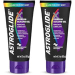 Astroglide X Silicone Based Sex Lube Gel (3 oz.) | Waterproof & Long-Lasting Personal Lubricant Gel | Condom Safe | Not Made with Parabens or Glycerin | Intimate Lube for Couples, Men and (Pack of 2)