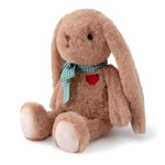 Small Bunny Plush With Heart Cute Brown Rabbit Stuffed Animals Soft Stuffed Bear Plush Bear Plushie Toys Gifts For Girlfriend Boyfriend Kid