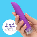 Purple Ladyfinger Classic Vibrator - 5" - Plastic - Multispeed - Small