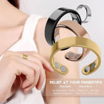 A Stainless Steel Ring With Adjustable Opening (Black)