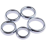 Stainless Steel Male Trainer Penis Cock Ring 0.787 Inch Thick Metal Cock Penis Ring For Enhance Male Long-Lasting Erection Ability Sex Toy Inside Diameter 1.73 Inch