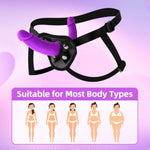 Strap-On-Dildo Lesbian Sex Toys,Strap-On-Harness Double Sided Dildo,Hands Free Masturbators Double Ended Big Dildos Anal,Couples Sex-Toys
