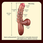 Huge Realistic Dildo Dual Vibrating Heating Adult Sex Toys, 8.2" Lifelike Massager Nipple Anal Plug G-Spot With 10 Powerful Modes Stimulating Anal Wand For Woman Couple Men Sex Pleasure