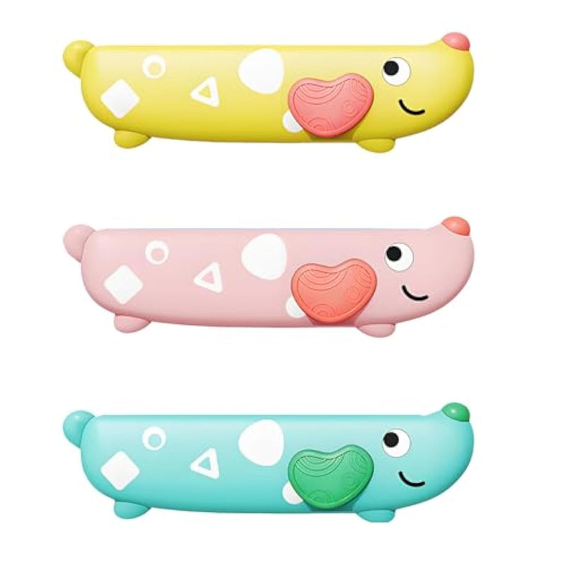 3Pcs Harmonica For Kids, Beginners, Toddler Muiscal Instruments Toys, Yellow, Pink, Green 16 Hole Harmonica Set, Educational Toys For Children